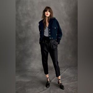 Free People Nightfall Cropped Leather Pants